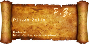 Pinkas Zella névjegykártya